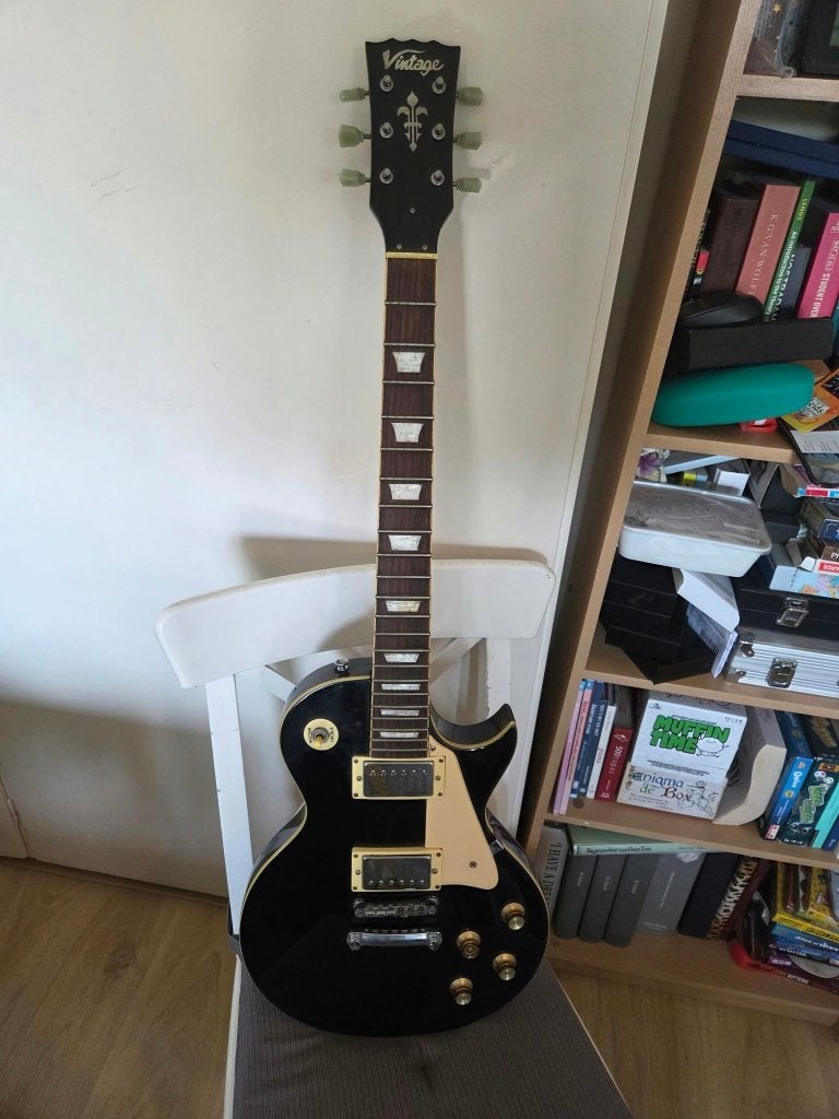 Vintage V100 elektrische gitaar, Ophalen, Gebruikt, Solid body, Overige merken