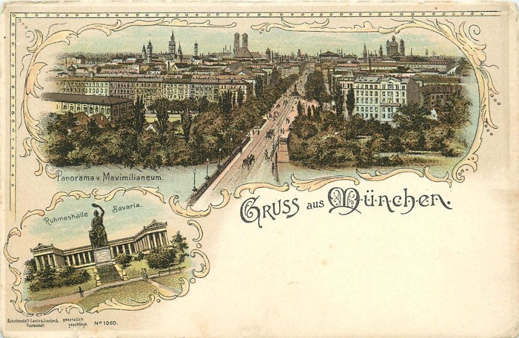 379-011-011 Munchen Litho, Verzamelen, Ophalen of Verzenden, Voor 1920, Duitsland