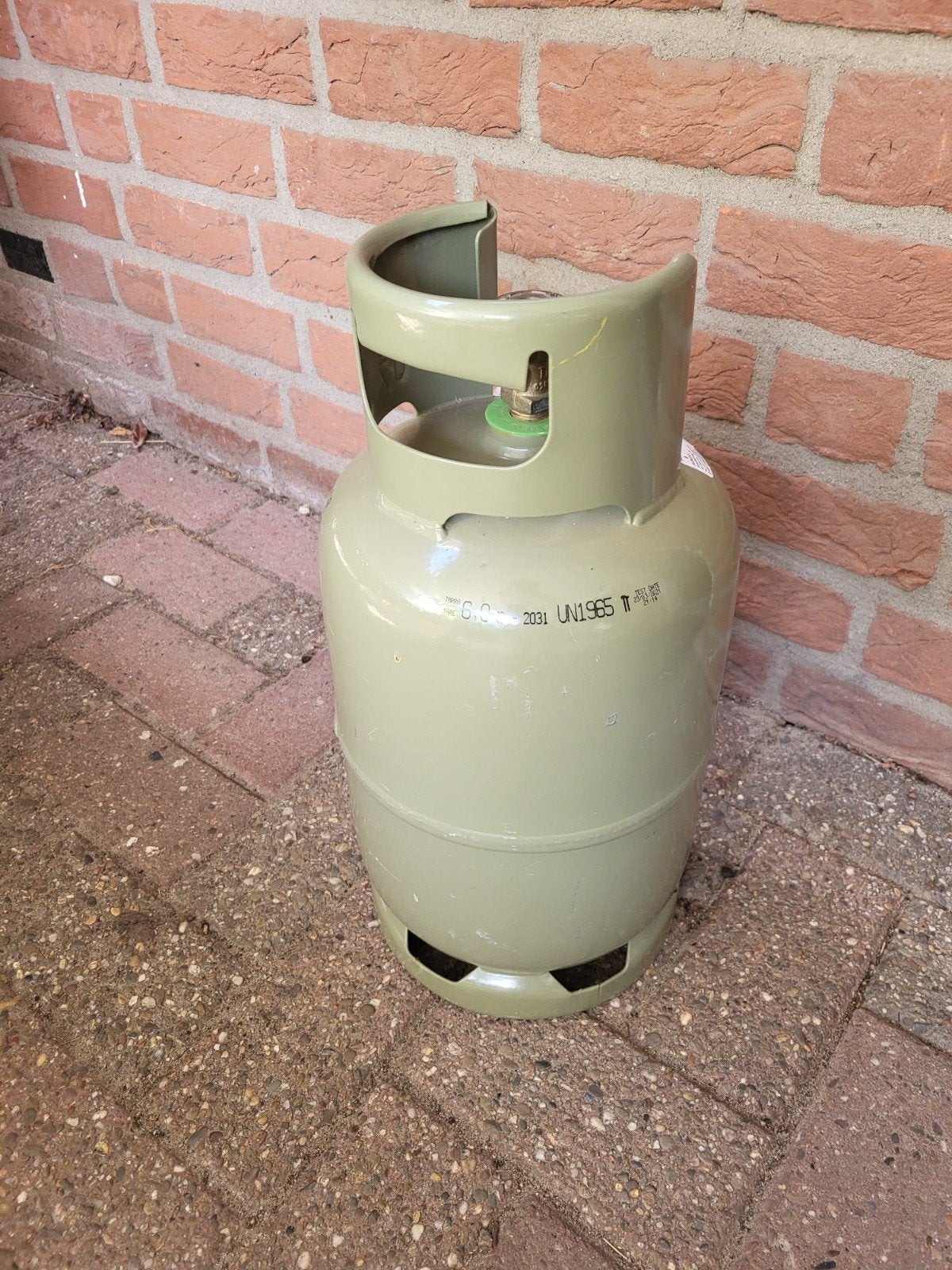 gasfles 2031leeg, Ophalen