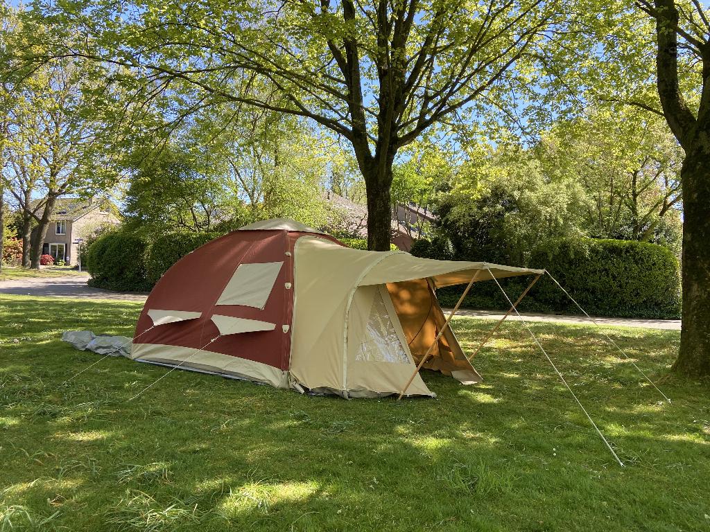 Karsten oppompbare tent 280 - compleet & netjes, Ophalen, Gebruikt, Tot en met 4