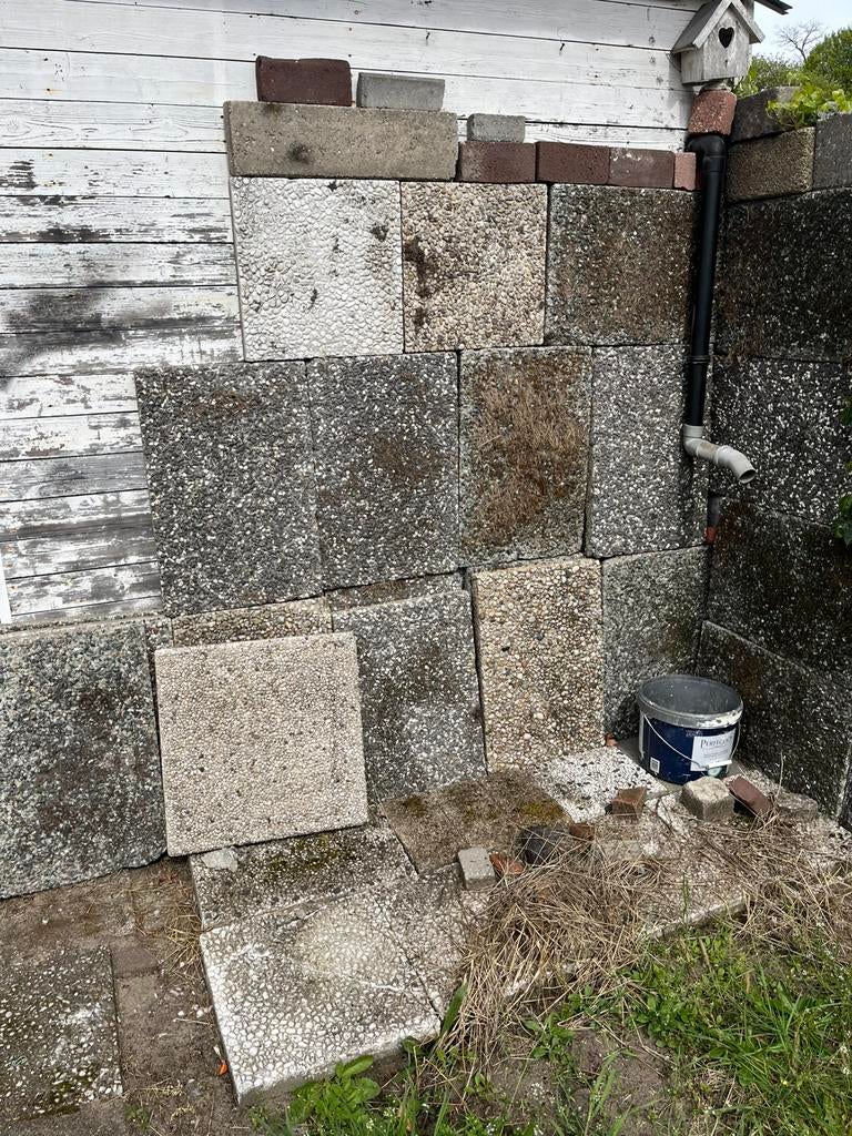 Tuin tegels gratis, Tuin en Terras, Gaas en Draad, Ophalen, Zo goed als nieuw, Minder dan 10 meter