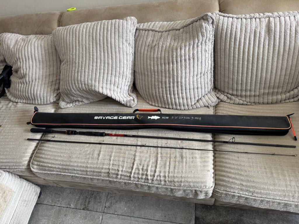 Savage gear sgs8 2.79m 9-42gr zeebaars hengel, Ophalen of Verzenden, Nieuw, Overige typen