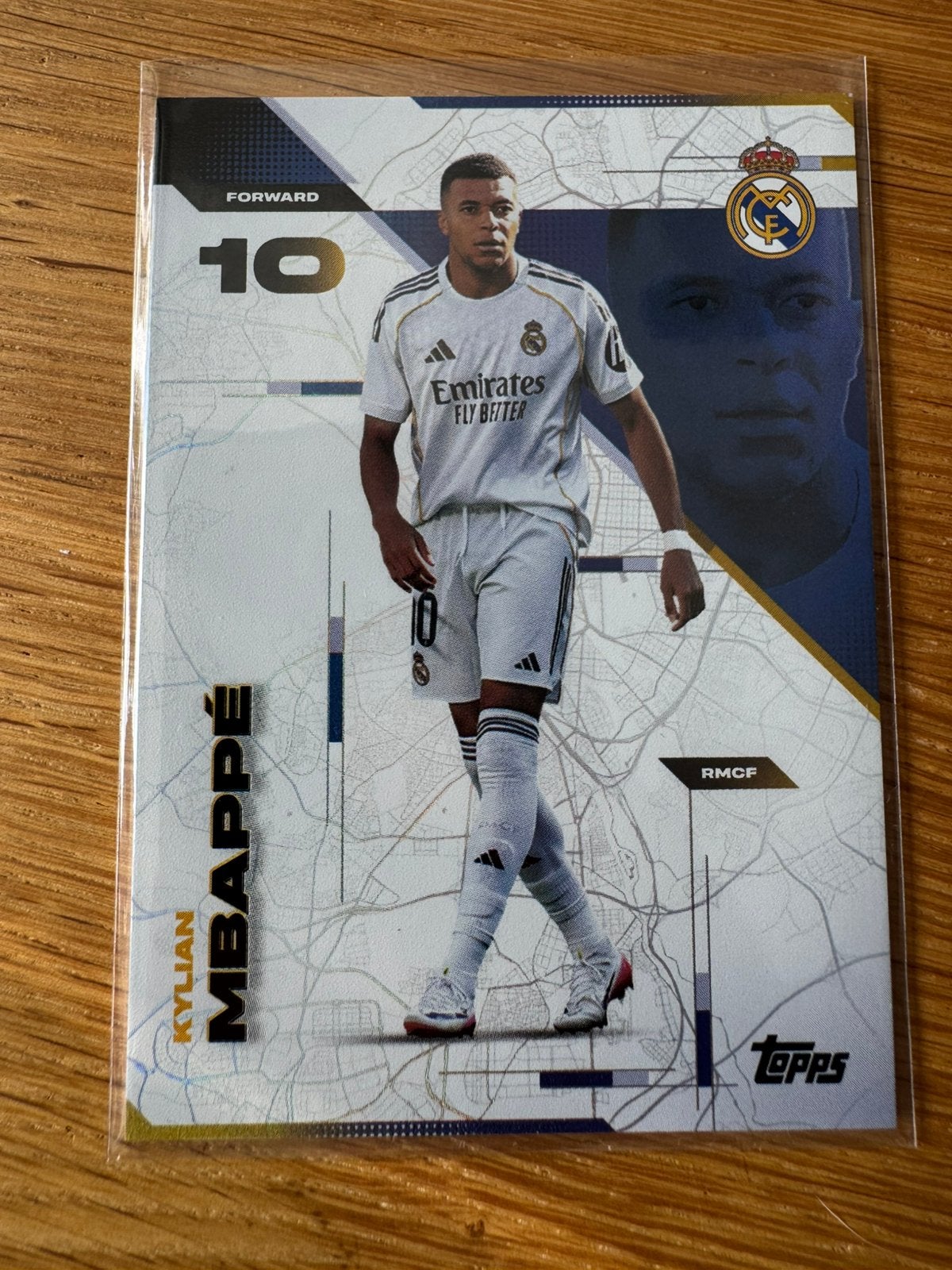 Kylian Mbappé Real Madrid Topps Modern Madrid, Ophalen of Verzenden, Zo goed als nieuw, Buitenlandse clubs, Poster, Plaatje of Sticker
