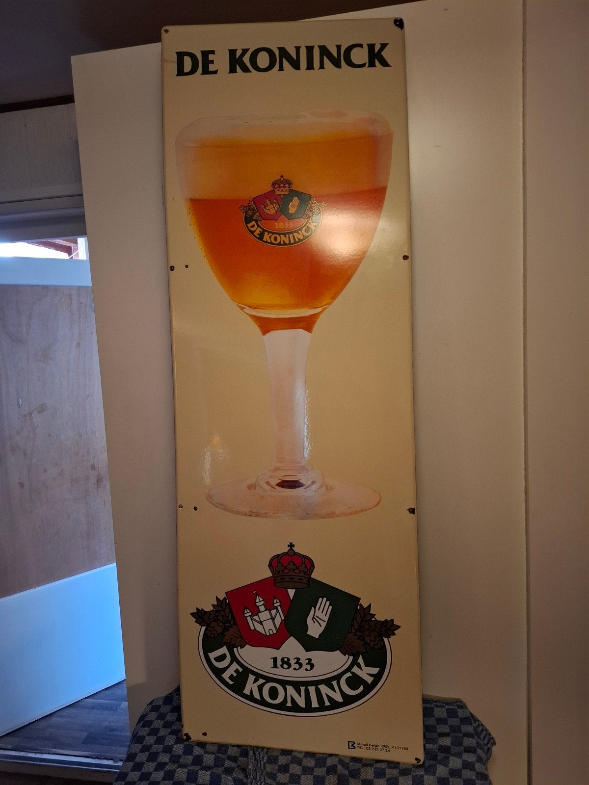 emaille bord, Ophalen of Verzenden, Zo goed als nieuw, Reclamebord, Plaat of Schild, Overige merken