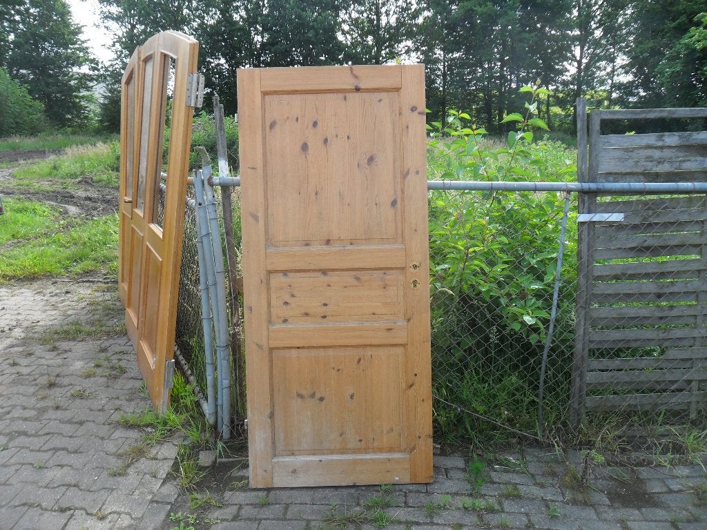 7 DEUREN  hardhout , grenen en eiken  schuifdeuren  binnen ., Doe-het-zelf en Verbouw, Deuren en Horren, Ophalen, 80 tot 100 cm