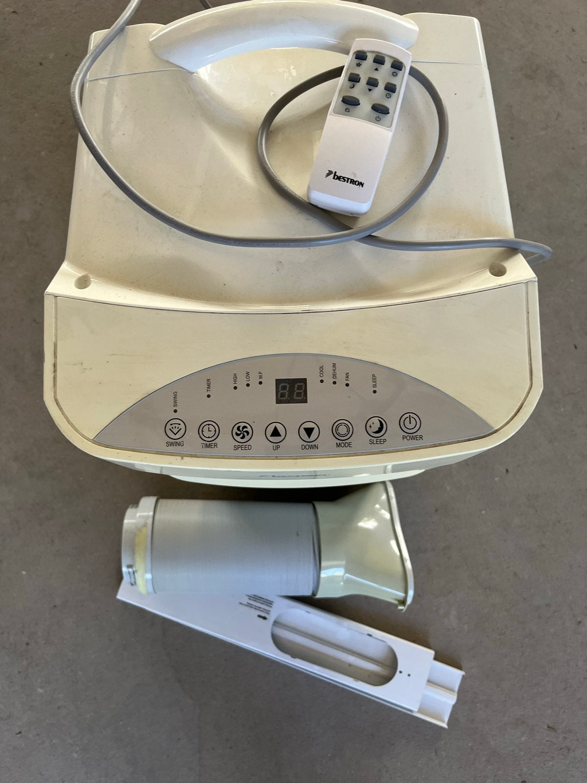 Bestron Mobiele Airco met Afstandsbediening, Witgoed en Apparatuur, Ophalen, Gebruikt, Minder dan 60 m³, 3 snelheden of meer