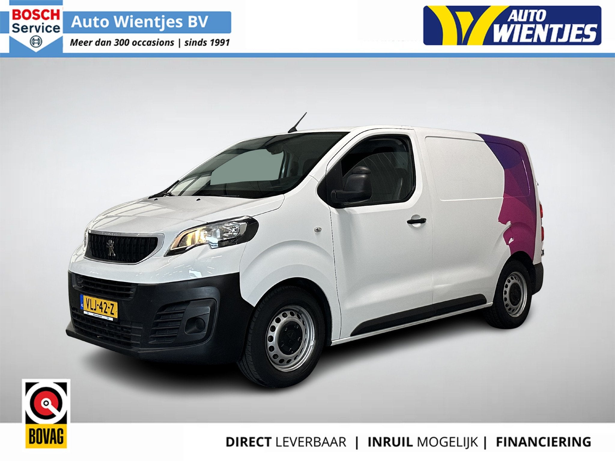 Peugeot Expert 1.5 BlueHDI | Compact Premium 3-Pers | Airco, Gebruikt, Euro 6, 4 cilinders, Wit