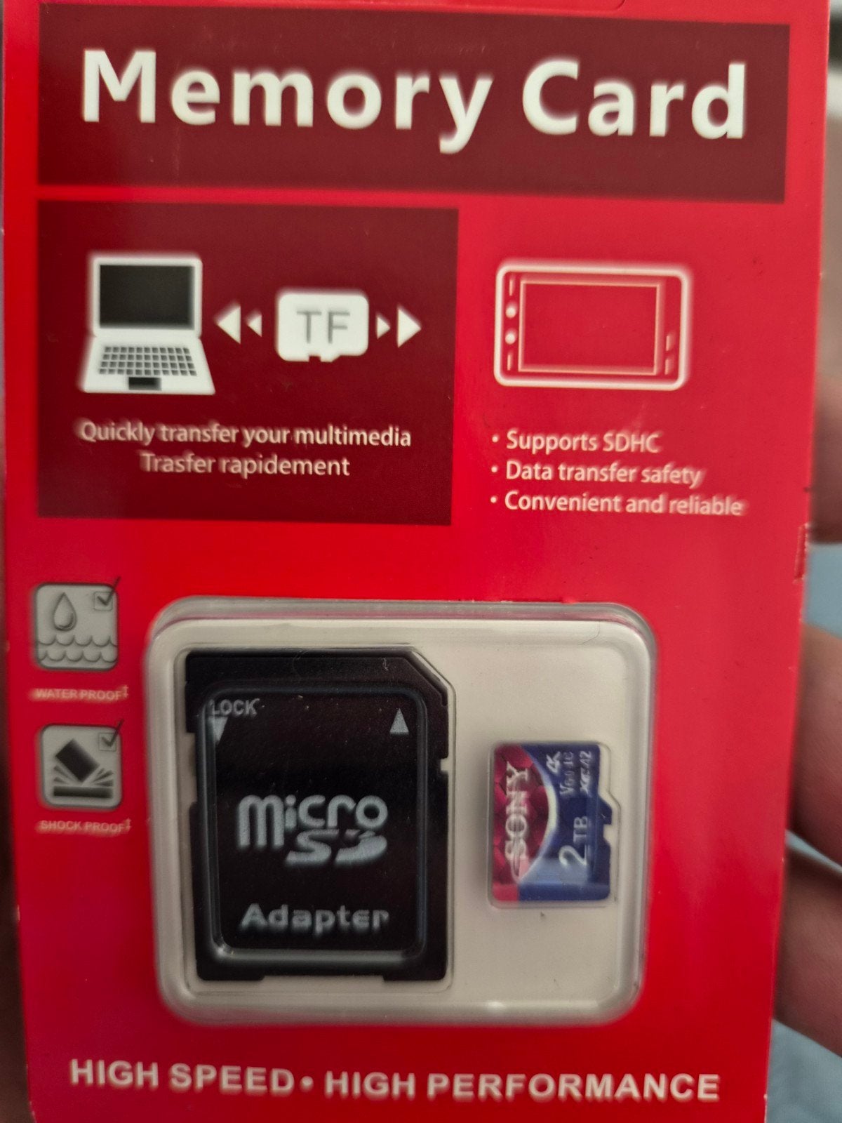 2tb sd kaart, Ophalen of Verzenden, Nieuw, SD, 32 GB