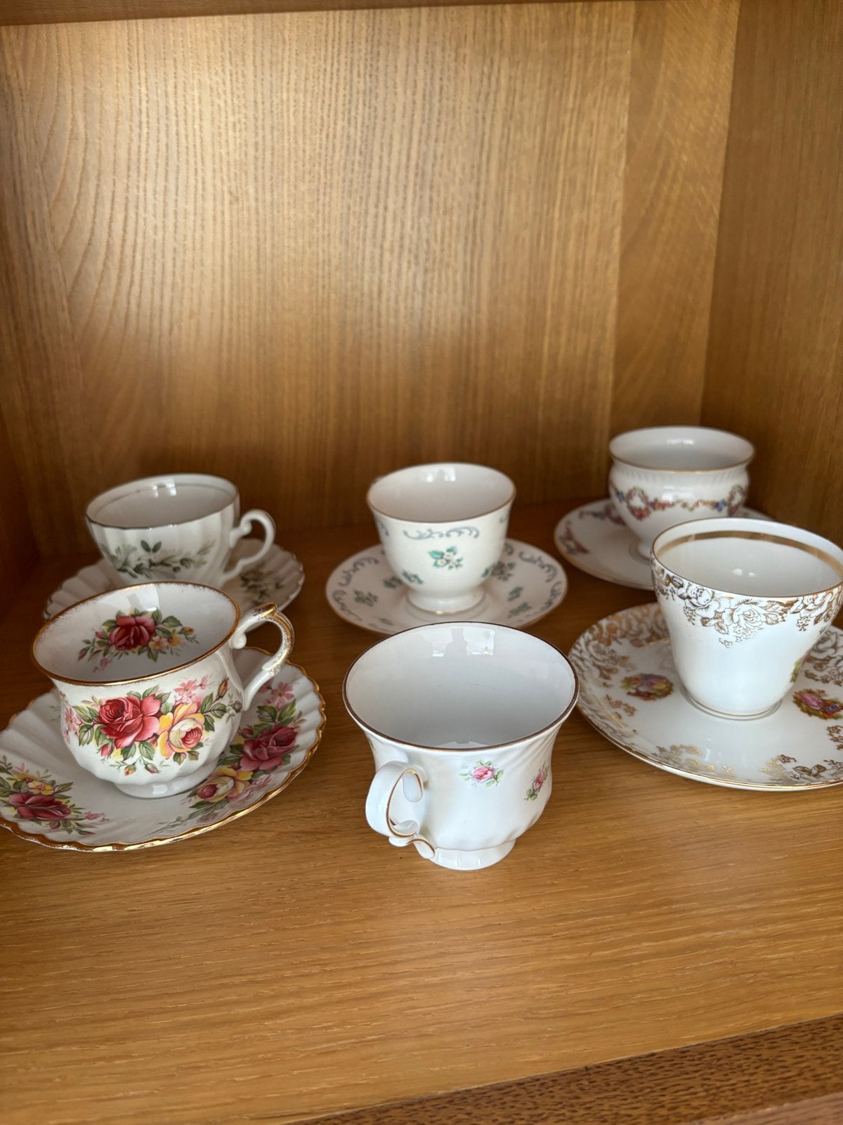 Vintage Porseleinen Kopjes en Schotels, Antiek en Kunst, Ophalen