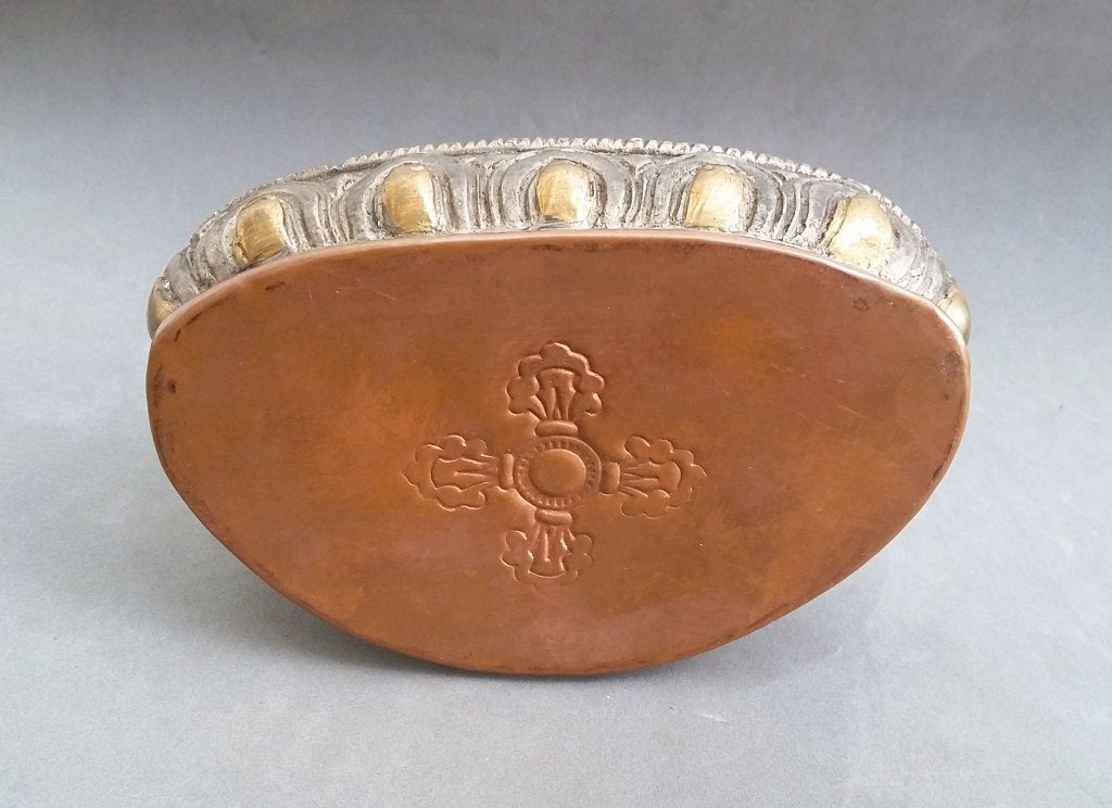 20 ste eeuw Bronzen Zittende Boeddha Beeld "Geluksbrenger", Antiek en Kunst, Zilver, Ophalen of Verzenden, Overige herkomsten