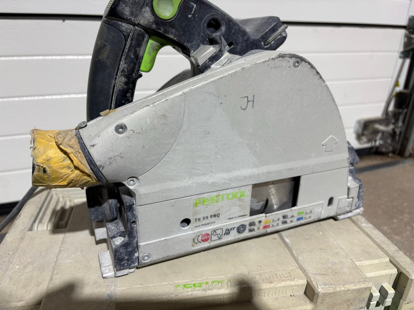 Festool TS 55 EBQ invalzaag - Gebruikt, Doe-het-zelf en Verbouw, Ophalen, Gebruikt, Invalzaag, 30 tot 70 mm