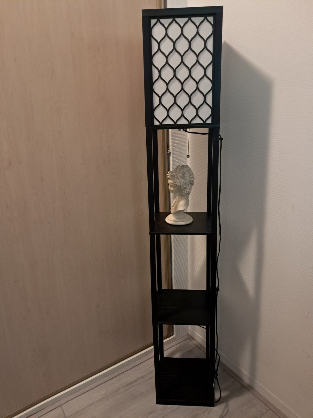 Staande schemerlamp, Ophalen of Verzenden, Hout, E27 (groot), 150 tot 200 cm