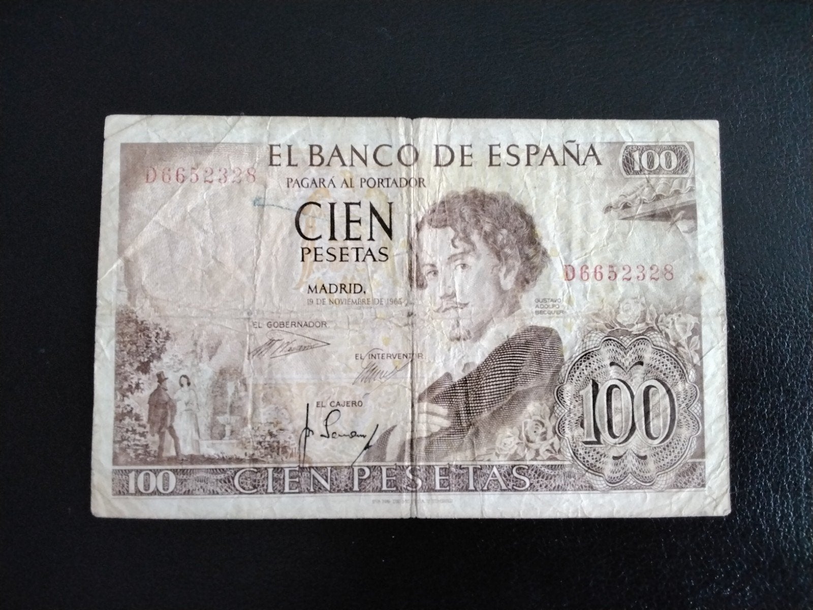 Spanje 100 pesetas biljet, Verzenden, Overige landen, Los biljet