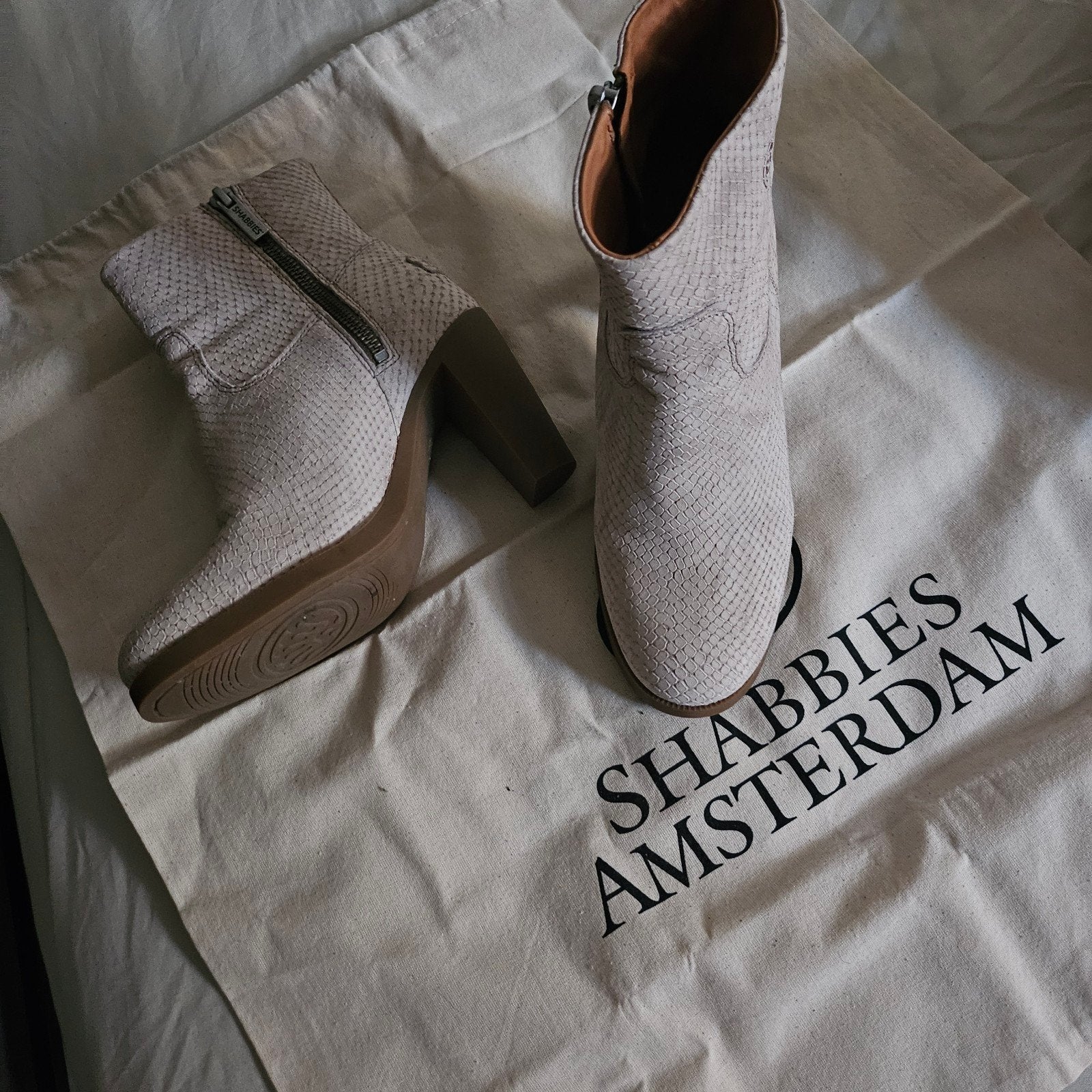 Shabbies Amsterdam Enkellaarsjes, Kleding | Dames, Shabbies Amsterdam, Verzenden, Beige, Lage of Enkellaarzen