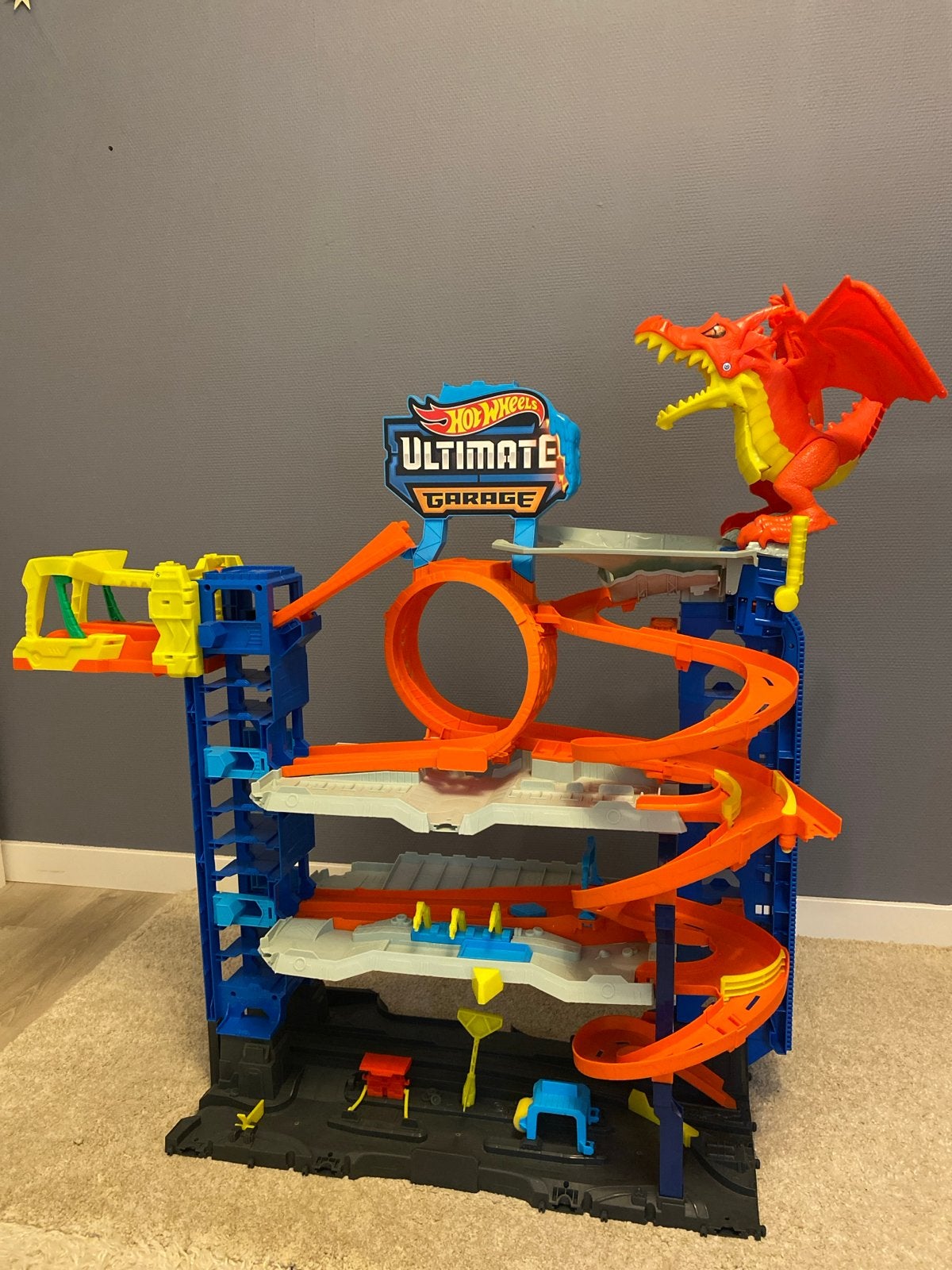 Hot Wheels Ultimate Garage - Zo goed als nieuw, Ophalen, Racebaan, Zo goed als nieuw, Hot Wheels