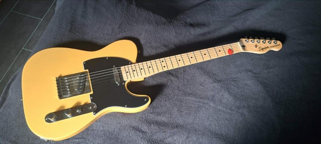 squier telecaster affinity butterschotch blonde by fender, Ophalen, Zo goed als nieuw, Solid body, Fender