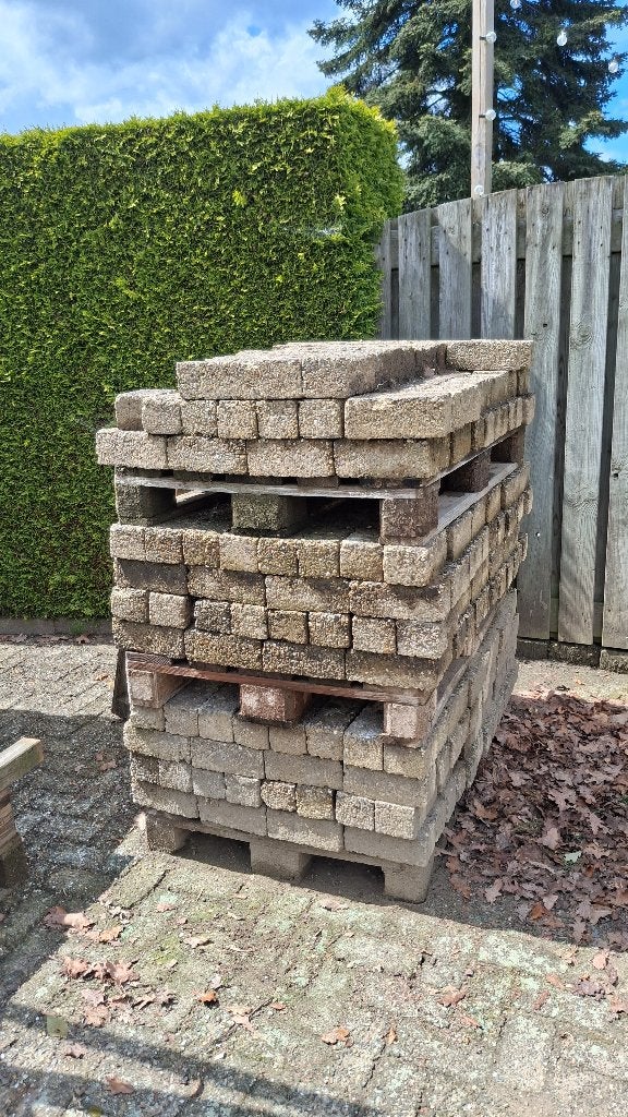 Klinkers - 10,5m2 - GRATIS!, Ophalen, Gebruikt, Klinkers, 10 m² of meer