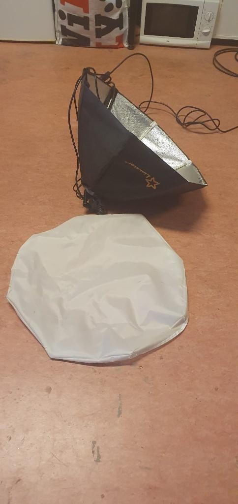 Linkstar studio lampen set – 2 softbox lampen met statieven, Ophalen, Zo goed als nieuw, Lamp of Flitsset