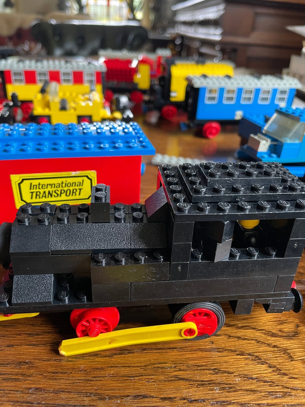 6 oude lego treinen met wagons rails en 2 trafo’s, Gebruikt, Overige thema's, Lego, Ophalen of Verzenden