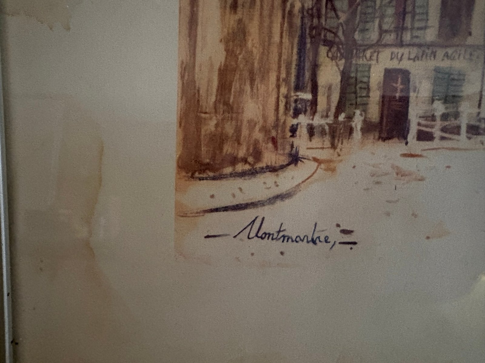 Maurice Utrillo - Montmartre (Print), Realistisch, Ophalen of Verzenden, Gesigneerd, Print