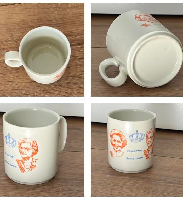 Beatrix en juliana mok nieuw  uit 1980, Ophalen of Verzenden, Nieuw, Nederland, Servies