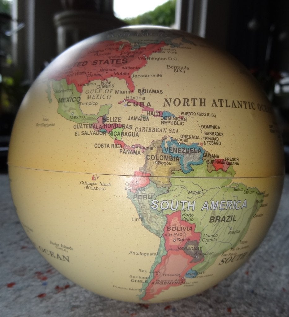 Schitterende Oldskool globe draaiend verlicht 14 cm, Huis en Inrichting, Ophalen, Verlicht, Nieuw, Overige typen