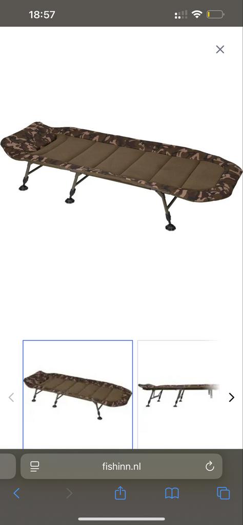 Fox R2 Bedchair Nieuw - Comfortabel en Stevig, Ophalen of Verzenden, Nieuw, Overige typen