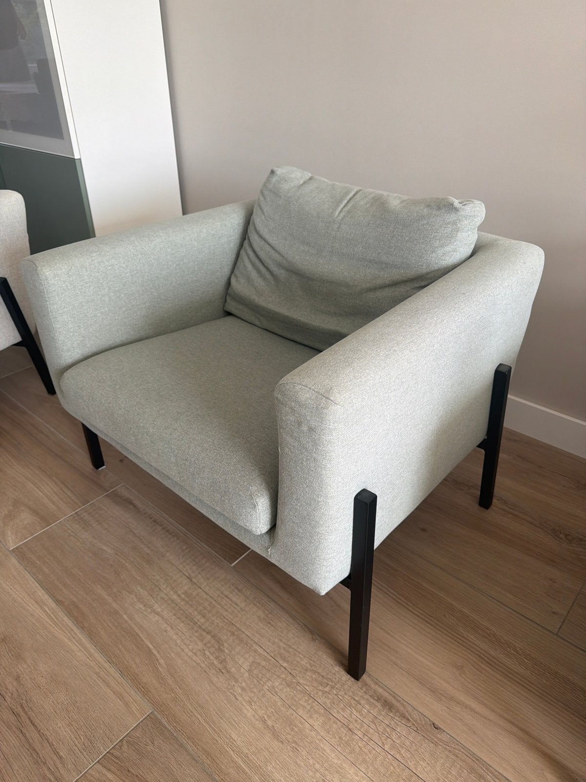 Ikea Koarp fauteuil - Zo goed als nieuw, Ophalen of Verzenden, Zo goed als nieuw, Stof, 75 tot 100 cm