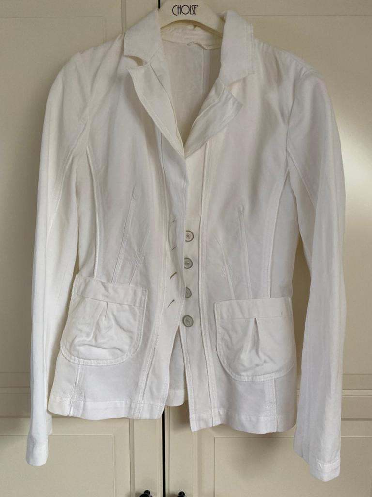 Wit getailleerd jasje / blazer, Kleding | Dames, Maat 38/40 (M), Wit, Ophalen of Verzenden, Zo goed als nieuw