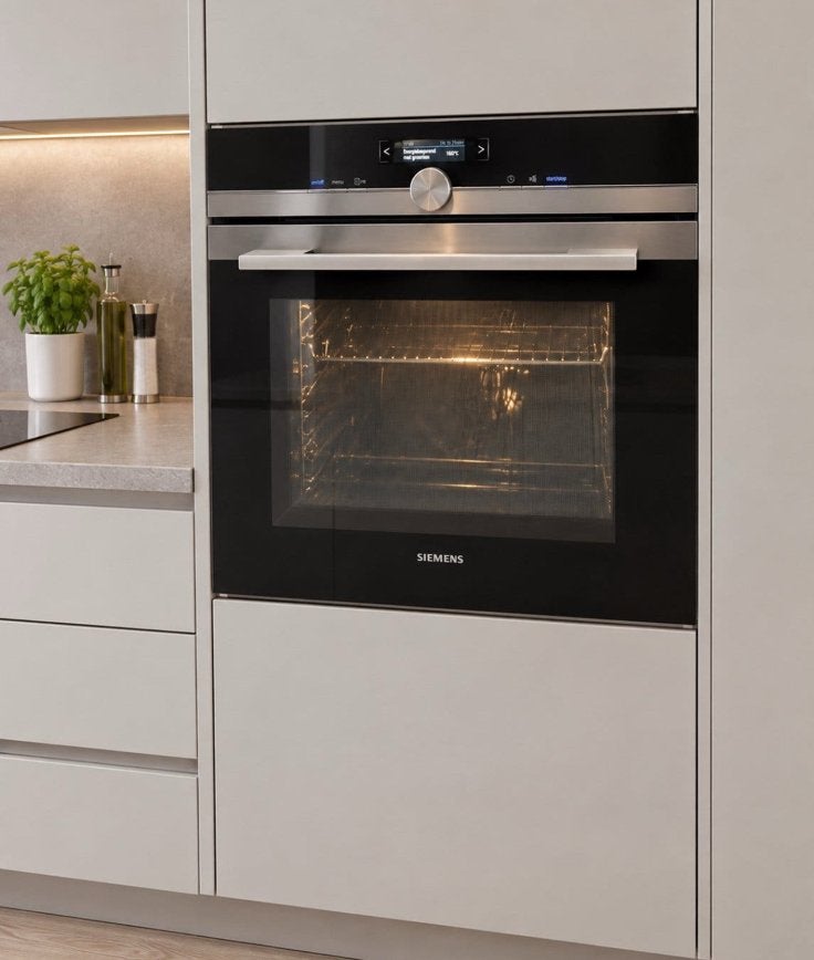 Siemens combi oven magnetron 60 hoog, Ophalen, Combimagnetron, Zo goed als nieuw, Inbouw