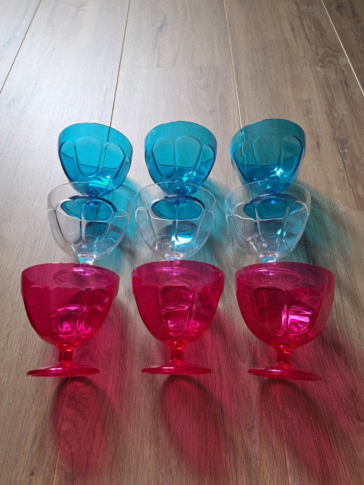 Set van 9 ijscoupes, Ophalen of Verzenden, Zo goed als nieuw, Kunststof, Overige stijlen