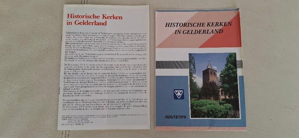 VVV Routetips Historische kerken in Gelderland (1986), Gelezen, VVV, Overige typen, Ophalen of Verzenden