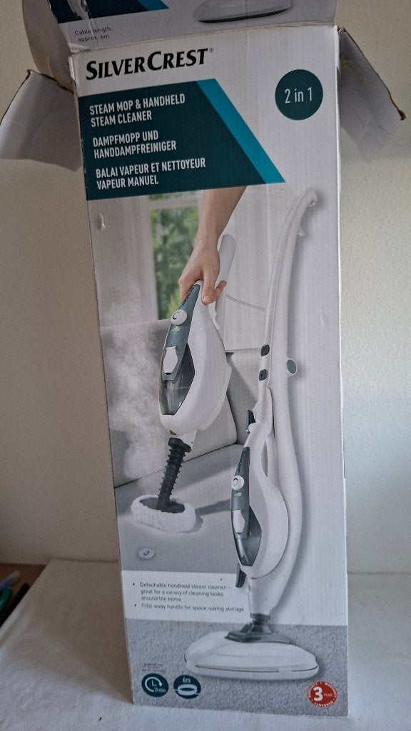 SilverCrest 2-in-1 Stoommop & Handstoomreiniger, Witgoed en Apparatuur, Ophalen, Zo goed als nieuw, Stoomreiniger