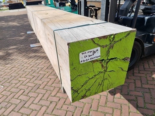 40x40 cm hardhout 3.00 meter - nr: HB14