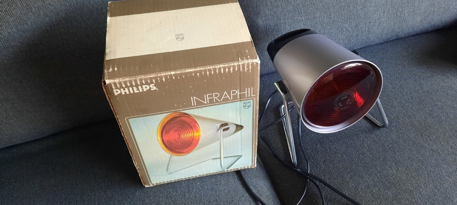 philips infraphil infrarood lamp vintage, Ophalen of Verzenden, Gebruikt, Philips