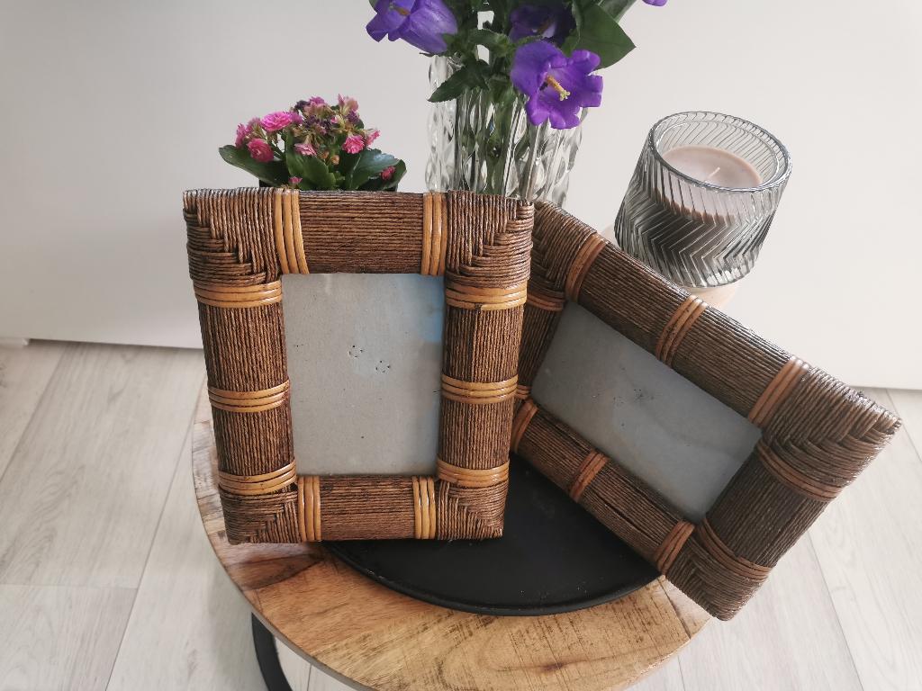 2 Fotolijstjes - Boho stijl - Natuurlijk materiaal – Nieuw !, Audio, Tv en Foto, Fotografie | Fotolijsten, Nieuw, Ophalen of Verzenden