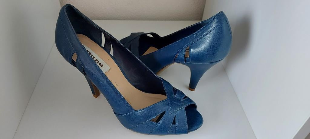 Dune peeptoe pump, Kleding | Dames, Schoenen, Ophalen of Verzenden, Nieuw, Blauw