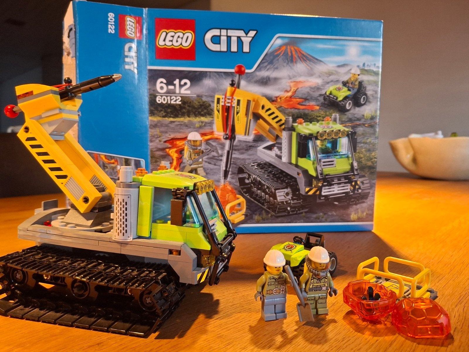 Lego City 60122 Vulkaanrupsvoertuig, City, Lego, Ophalen of Verzenden, Zo goed als nieuw