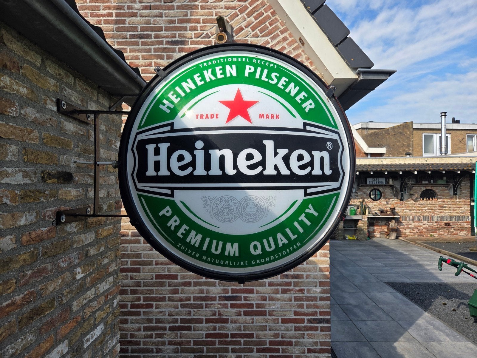 Heineken Reclamebord - Lichtbak, Ophalen, Gebruikt, Reclamebord, Plaat of Schild, Heineken