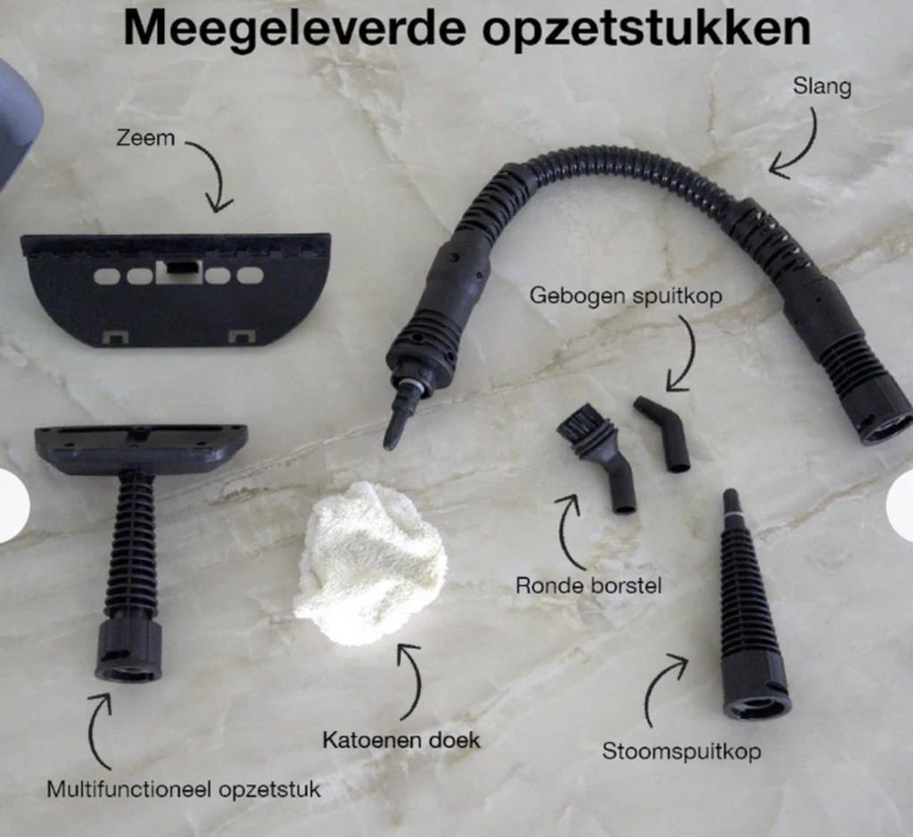 Achaté Hand Stoomreiniger met Accessoires, Witgoed en Apparatuur, Stoomapparaten, Verzenden, Nieuw, Stoomreiniger