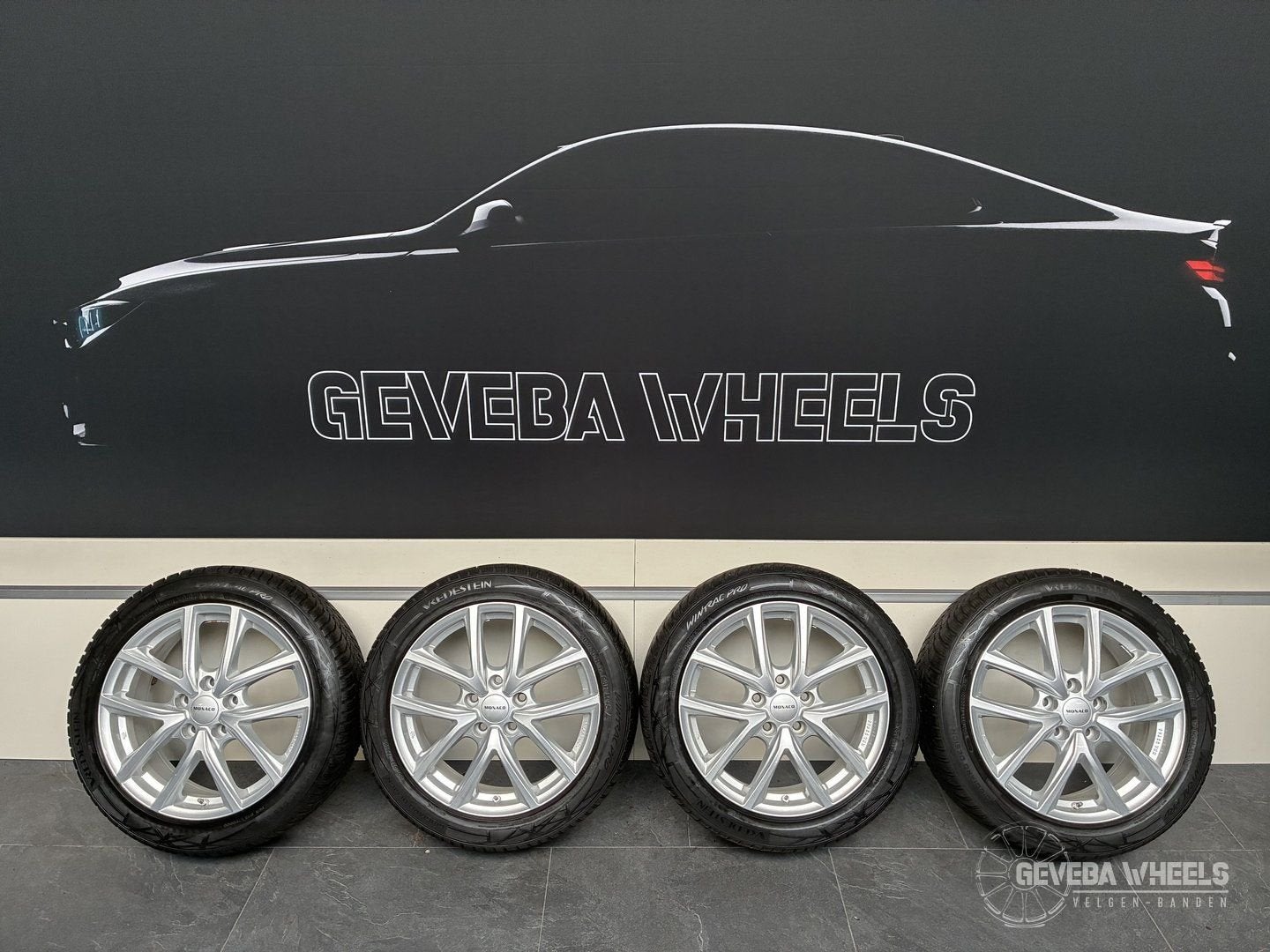 17” Renault megane VI sport velgen + winterbanden 5x112 TPMS, Gebruikt, -, -, Banden en Velgen