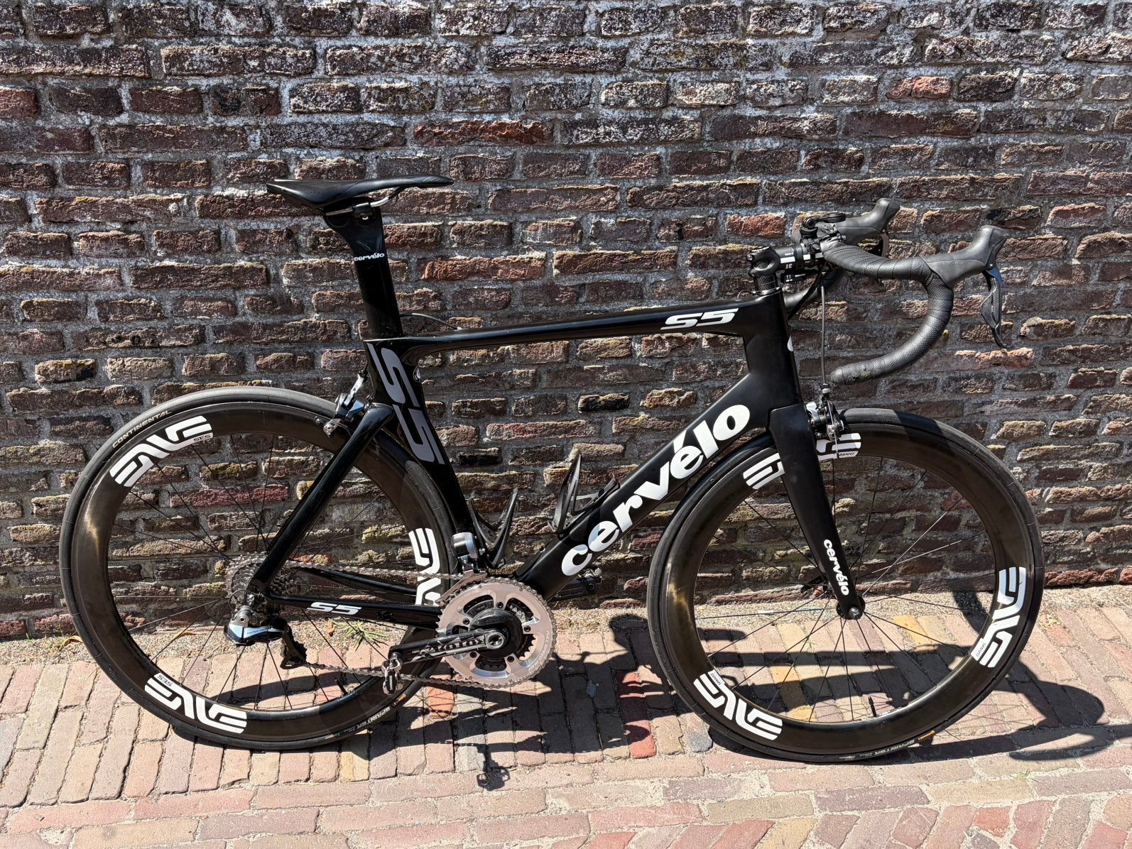 Cervélo S5 Full Carbon. Maat 56 – Dura Ace Di2 – ENVE Wielen, Fietsen en Brommers, Fietsen | Racefietsen, Carbon, Zo goed als nieuw