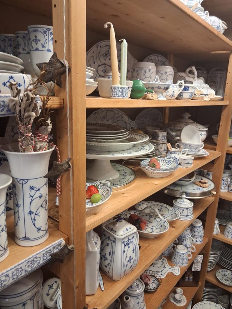 Grote  collectie blauw saks saksisch servies jager, Ophalen of Verzenden