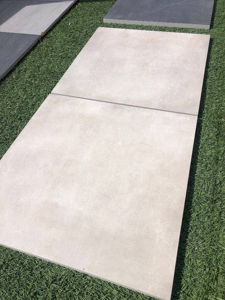 keramische terrastegels 80x80x3 Solid beige actie, Keramiek, Nieuw, Ophalen of Verzenden, 10 m² of meer