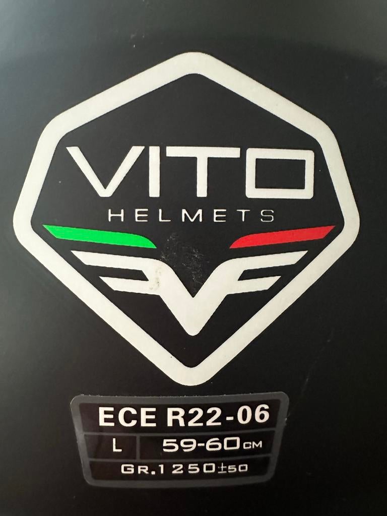 Vito Helm ECE R22-06 - Maat L (59-60cm), Motoren, Heren, Jethelm, L, Tweedehands