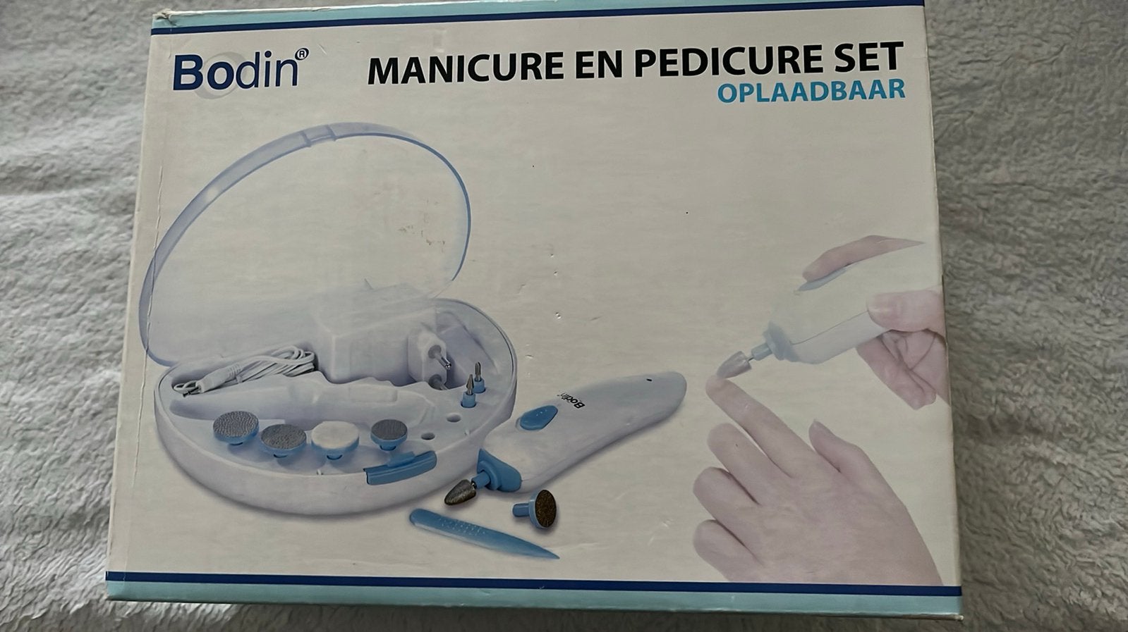 Manicure set, Ophalen of Verzenden, Zo goed als nieuw, Wit, Handen en Nagels
