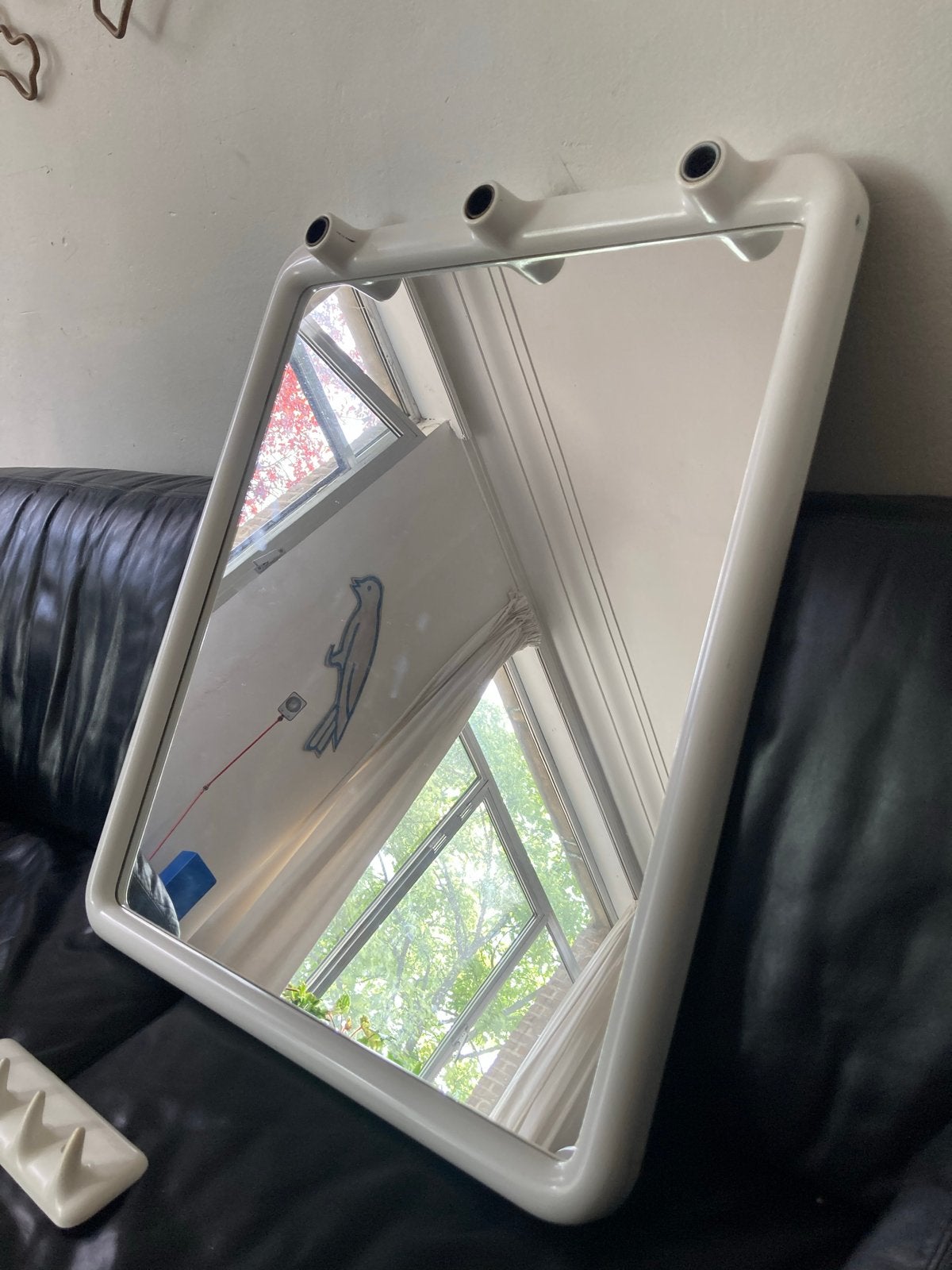 Vintage Carrara & Matta spiegel – America Jaren 70 SpaceAge, Huis en Inrichting, Woonaccessoires | Spiegels, Ophalen, Gebruikt