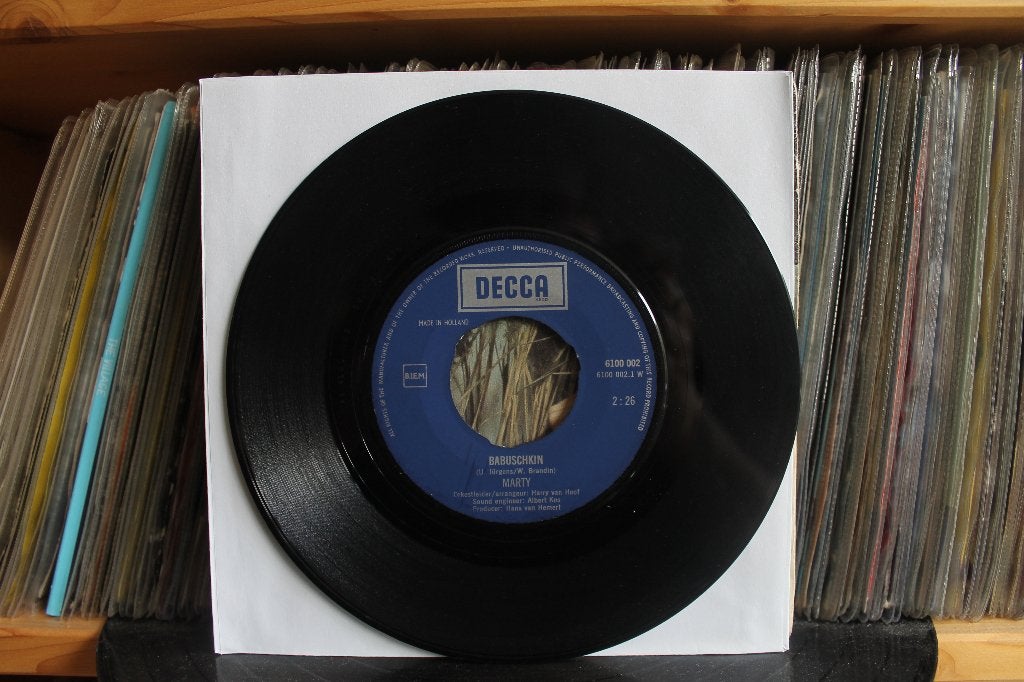 7" Single Marty - Babuschkin / Klokkenserenade, Gebruikt, 7 inch, Ophalen of Verzenden, Pop