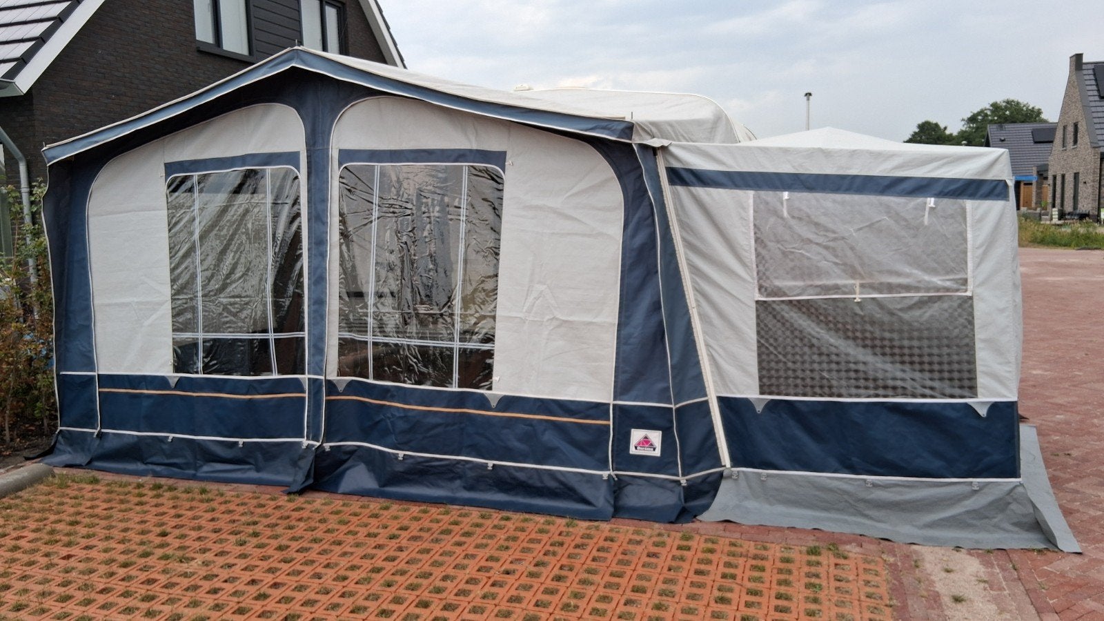 Dorema Ibiza voortent maat 8, inclusief uitbouw, Caravans en Kamperen, Voortenten en Luifels, Ophalen, Gebruikt, Dorema