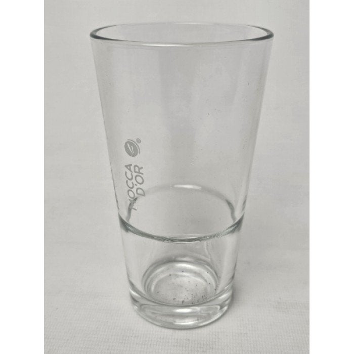 # Mocca d'or glazen latte longdrink, Glas of Glazen, Gebruikt, Ophalen of Verzenden, Glas